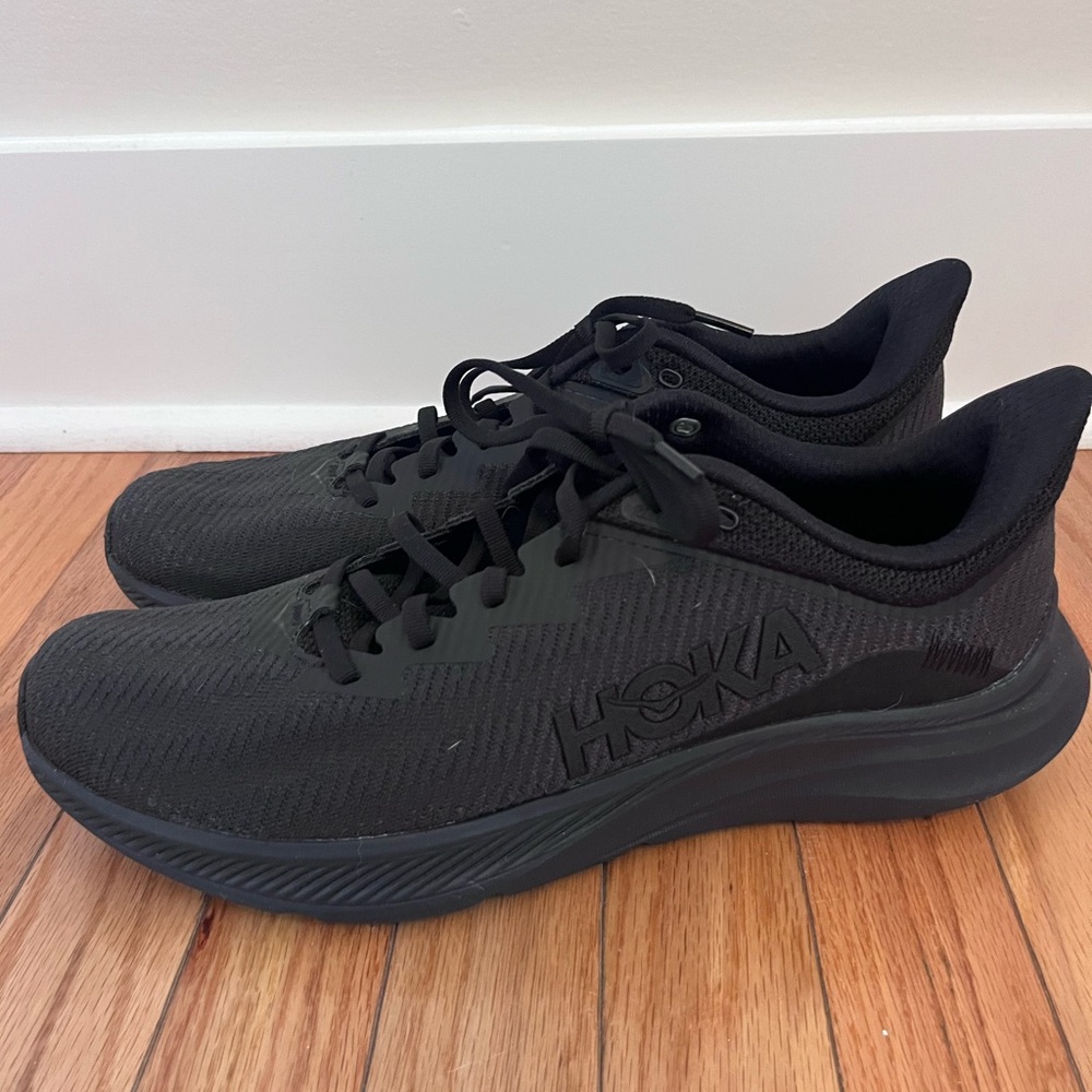 Hoka Men's Black One One Solimar Perfect Condition Size 12 Running Shoe